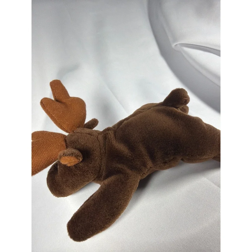 Kiky Toys Moose Plush Stuffed Animal Unisex Small Brown Polyester Woodland Cabin
